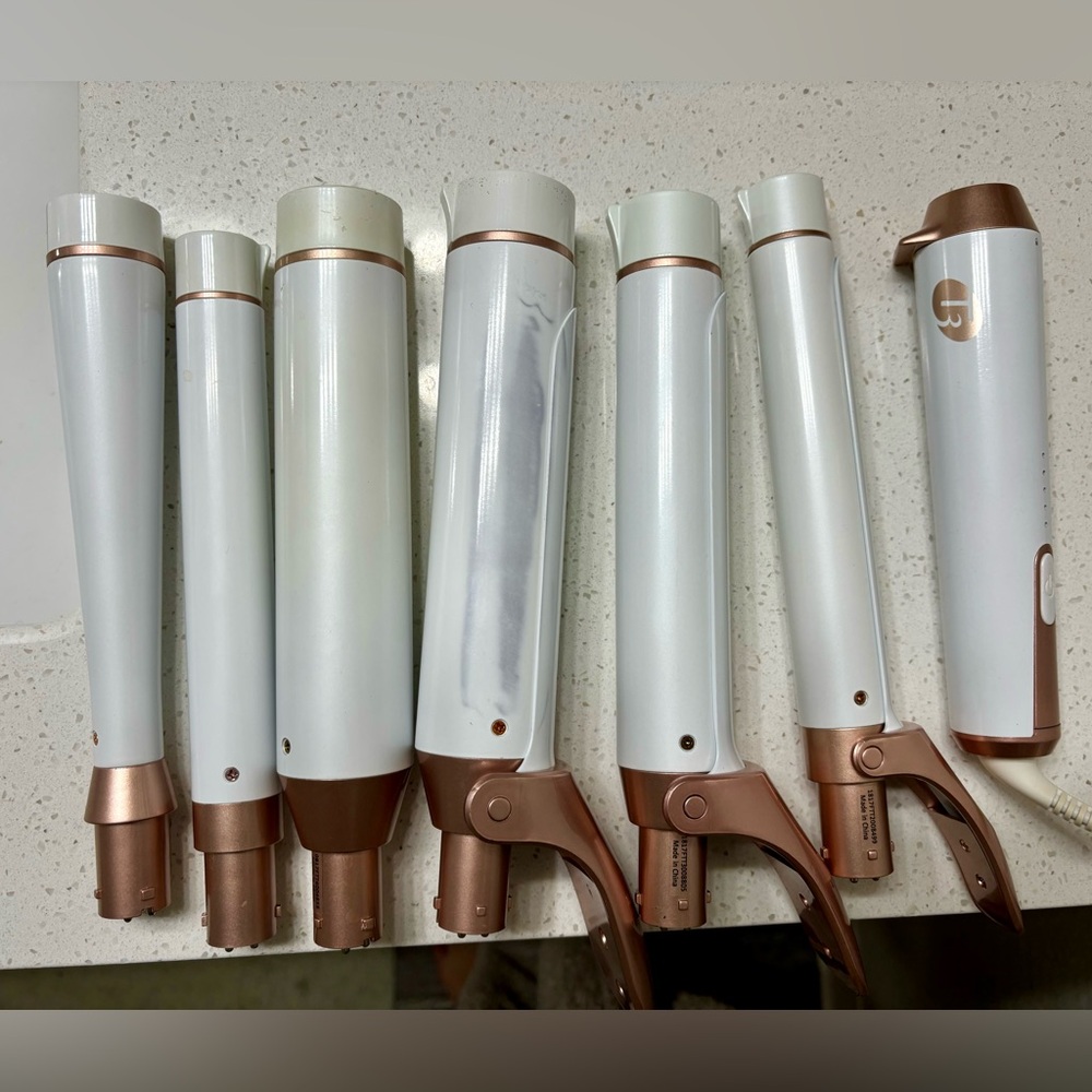 T3 curling wand with interchangeable wands